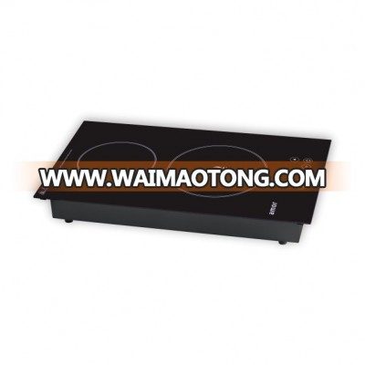 220 Voltage (V) and Stainless Steel Housing Material 2 burners induction cooker